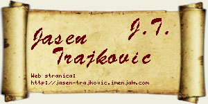Jasen Trajković vizit kartica